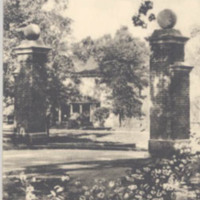 Entrance to Campus, Davidson College, Davidson, N. C.
